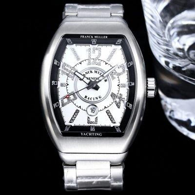 Franck Muller V45 SC DT series Silver steel case Diameter 42mm watch